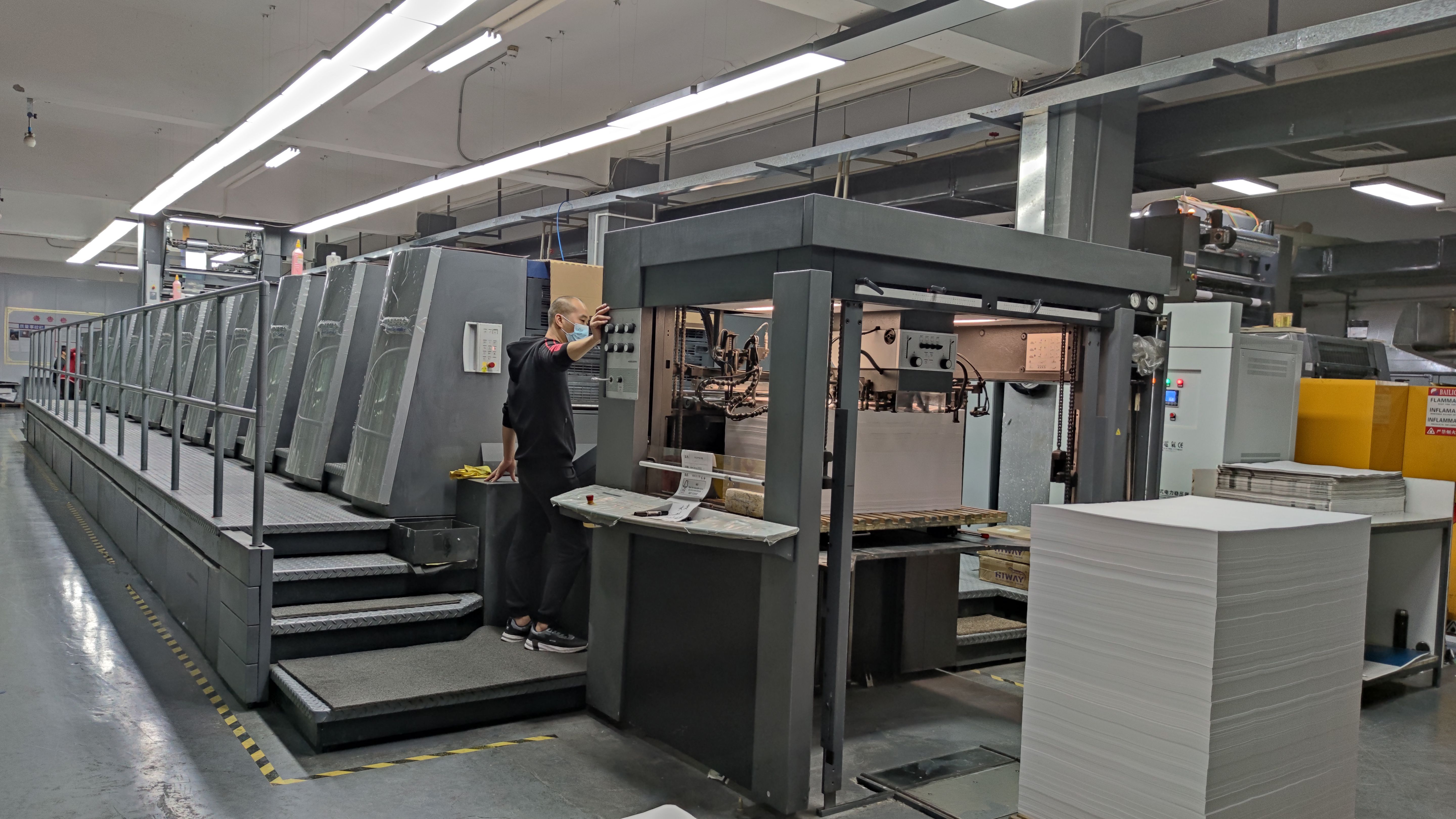 Thirteen printing machines